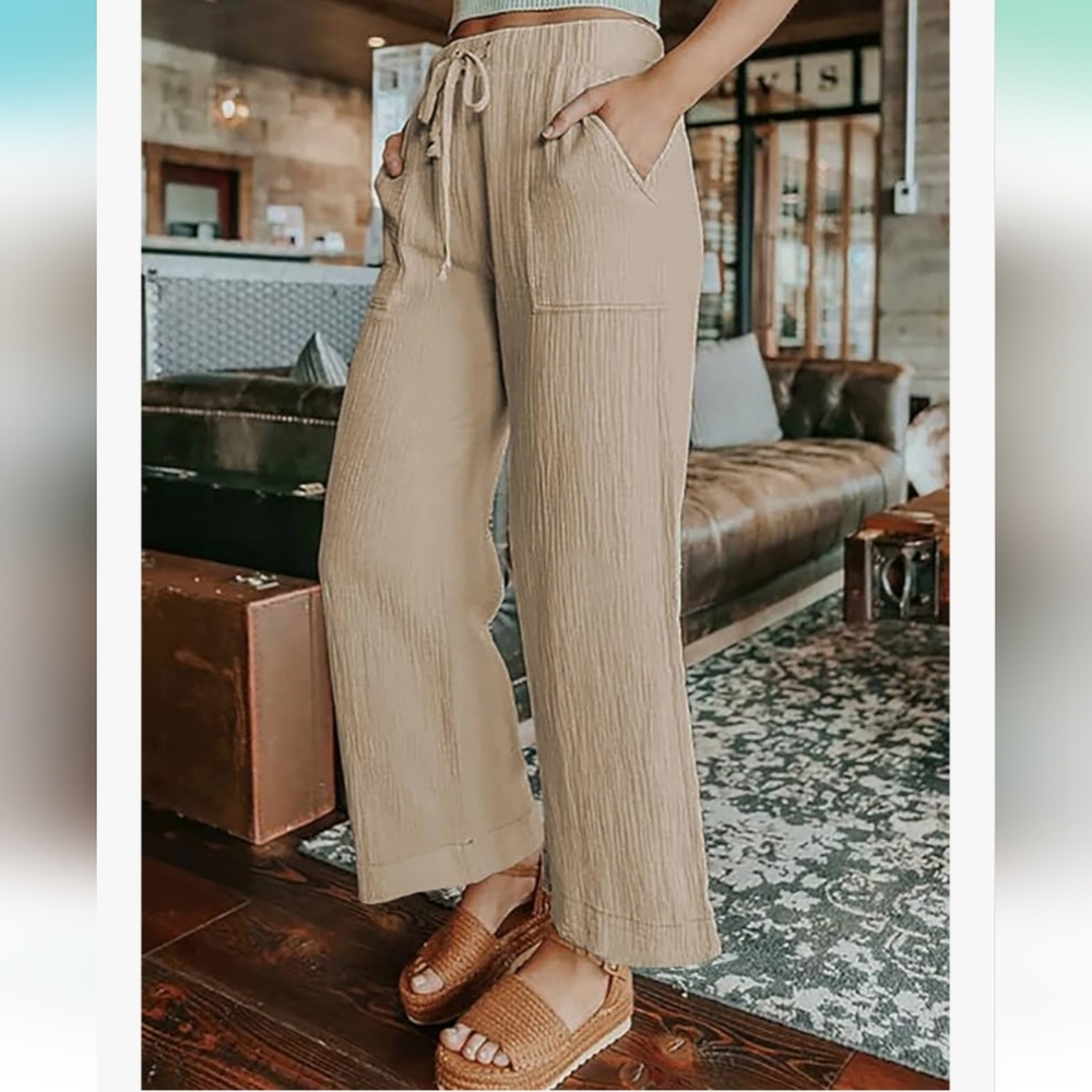 Lightweight Drawstring Pants (L) - image 4